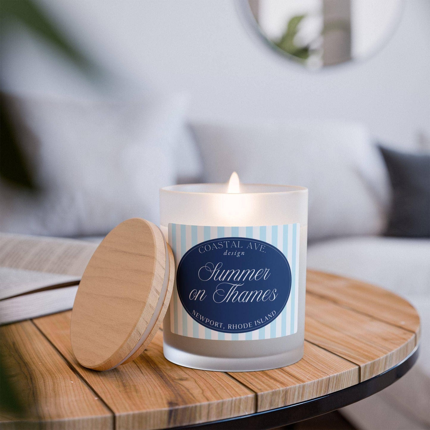 Summer on Thames Newport RI Coconut Mango Candle