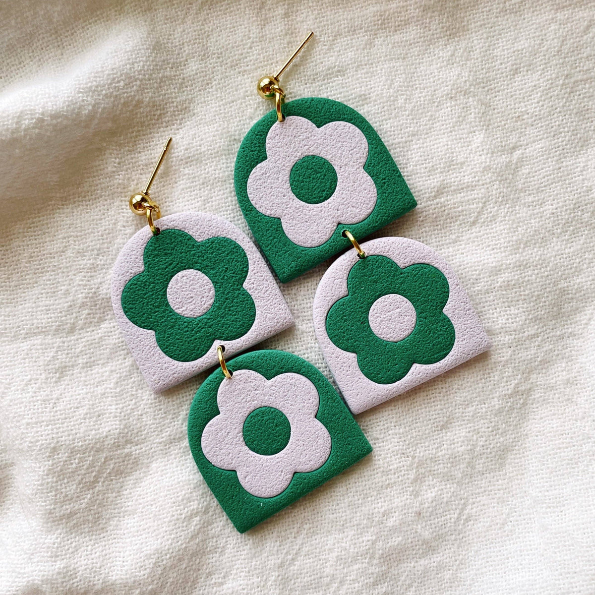 Calla Emerald Earrings- Meadow & Mae