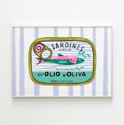 Sardine Can with Stripes - 8" x 10" Giclée Art Print