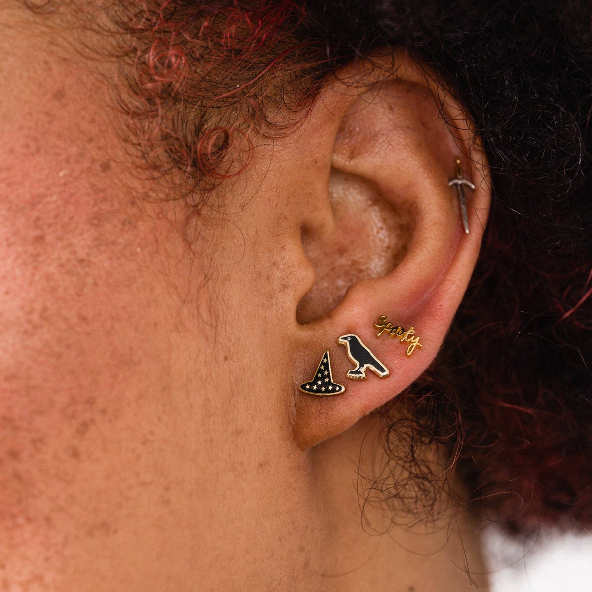 24k gold-plated Witchy 3 Studs Set- Larissa Loden