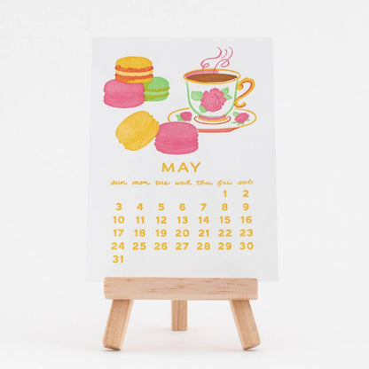 2026 Sweet Treats Letterpress Desk Calendar