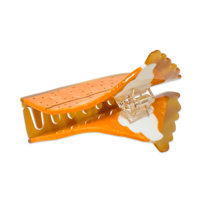Large Pumpkin Pie Hair Claw Clip- Jenny Lemons