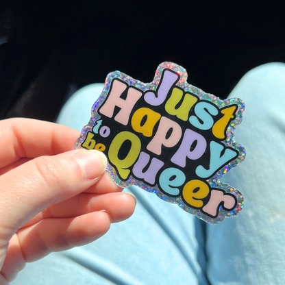 One Oliver - Just Happy to be Queer Sticker