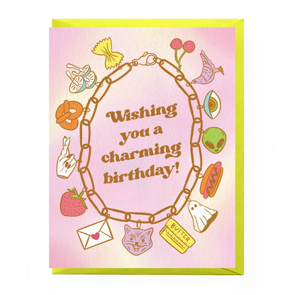 Charm Bracelet Birthday Card - Boss Dotty Paper Co.