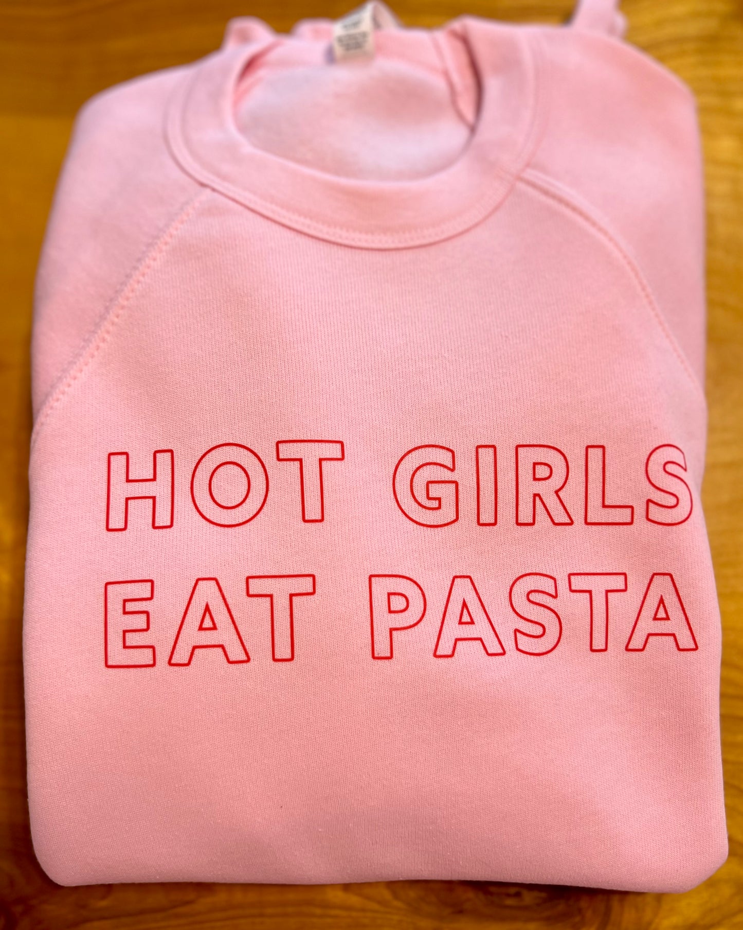 Hot Girls Eat Pasta Unisex Crewneck