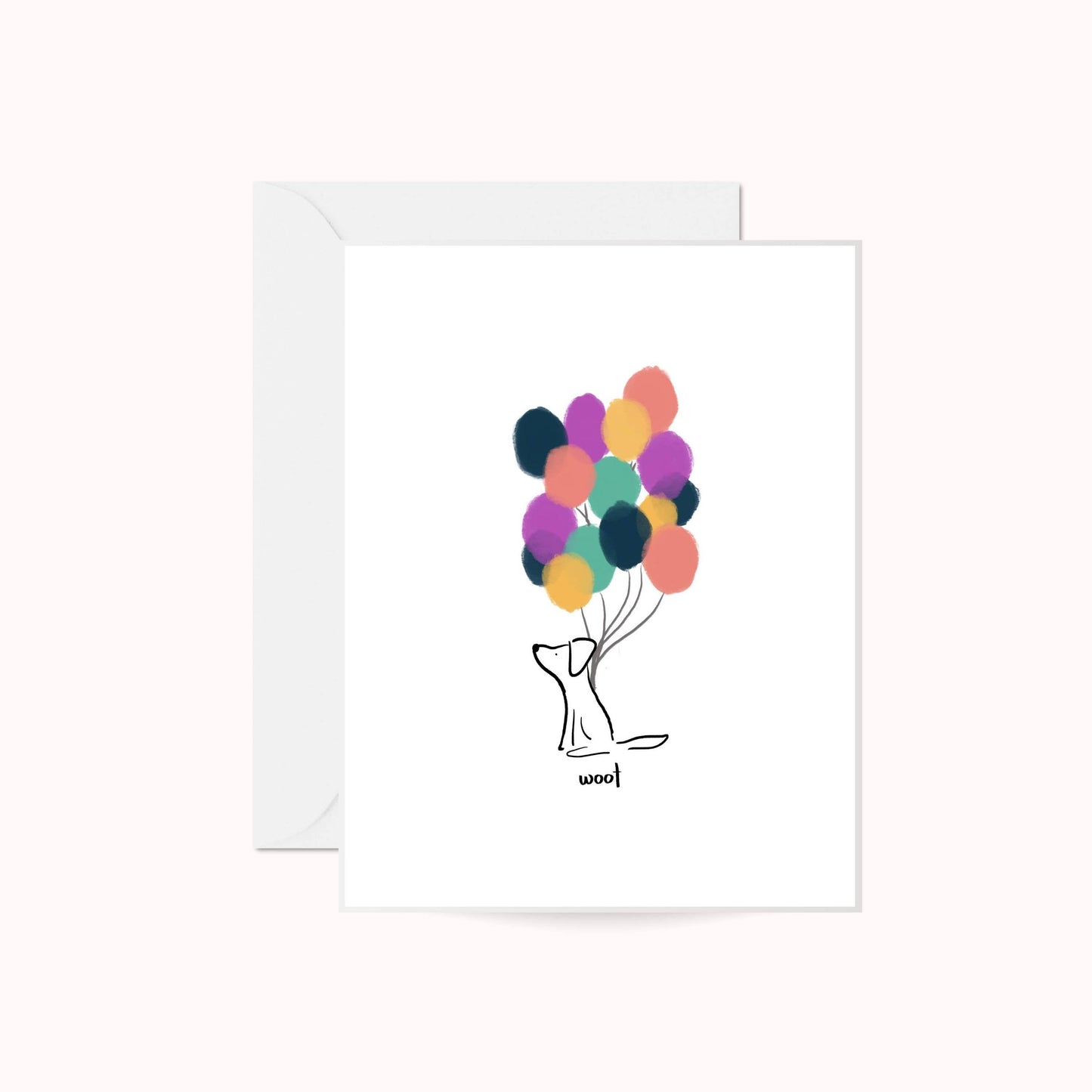 Balloon Dog Birthday Dog Card