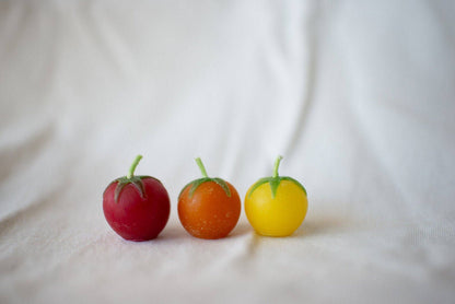Cherry Tomato Beeswax Birthday Candles