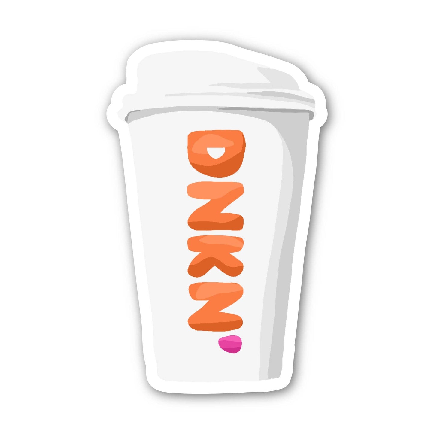 New England Hot Coffee Sticker- Copper & Print