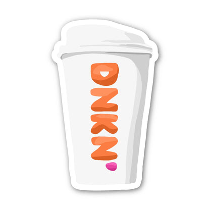 New England Hot Coffee Sticker- Copper & Print