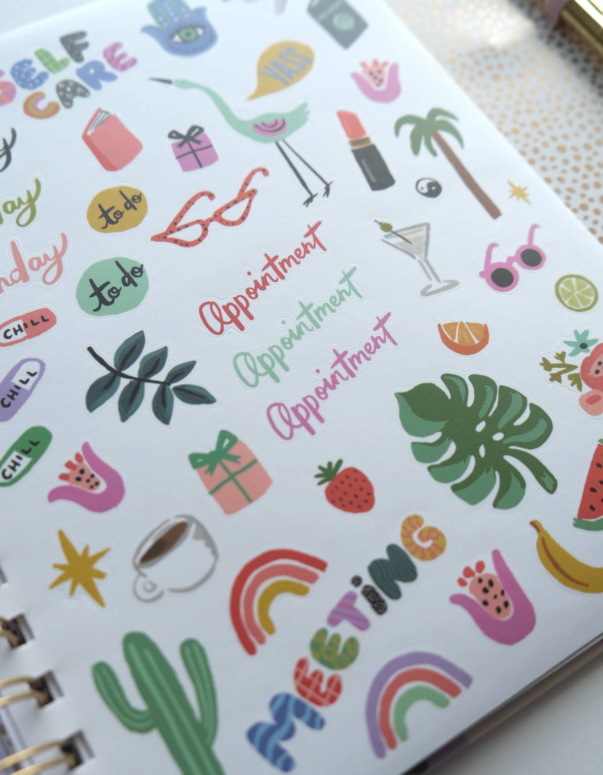 2026 Hardcover Planner, Magenta Squiggle