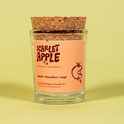 Soy Much Brighter Candle Co. - Scarlet Apple: a portal to abundance