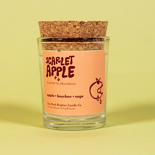 Soy Much Brighter Candle Co. - Scarlet Apple: a portal to abundance