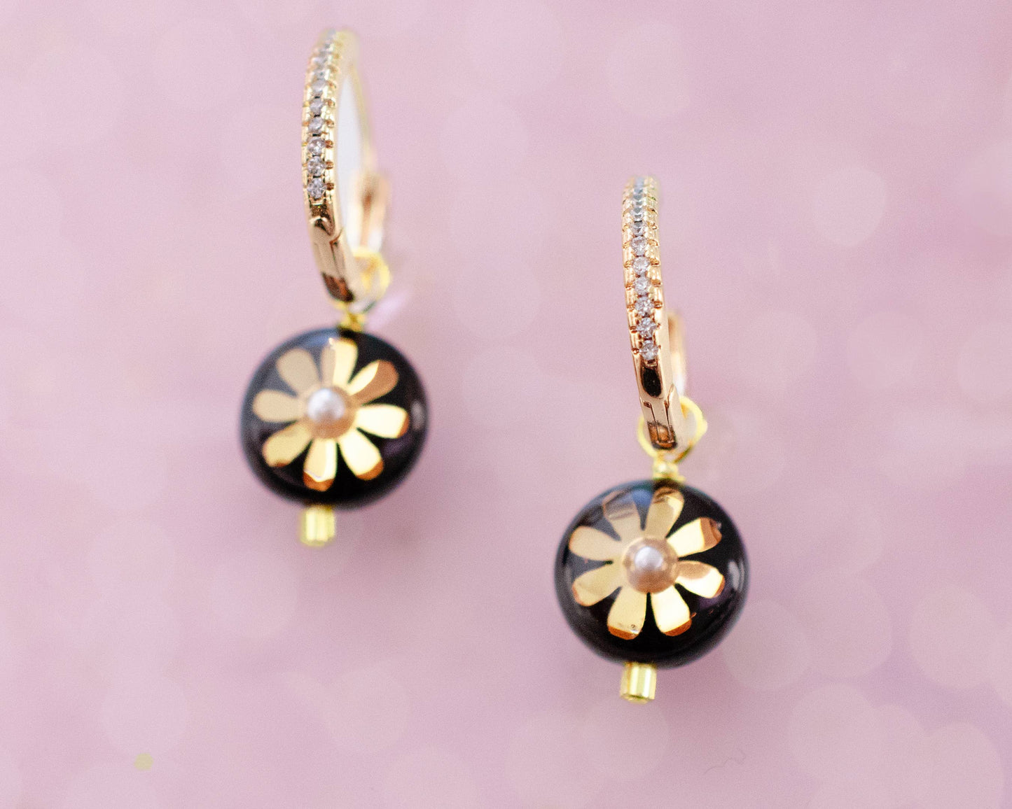 Jill Makes - Mira Flower Dangle Earrings