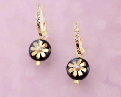 Jill Makes - Mira Flower Dangle Earrings