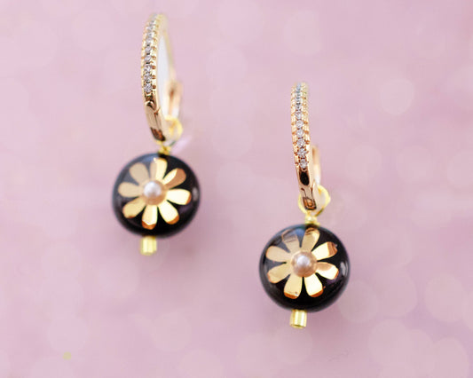 Jill Makes - Mira Flower Dangle Earrings