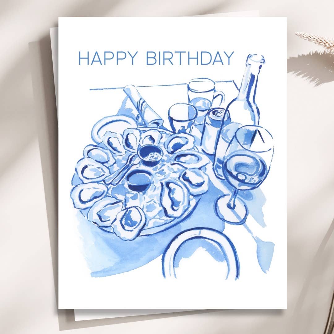 Blue Brix Birthday- Laurel Greenfield Art