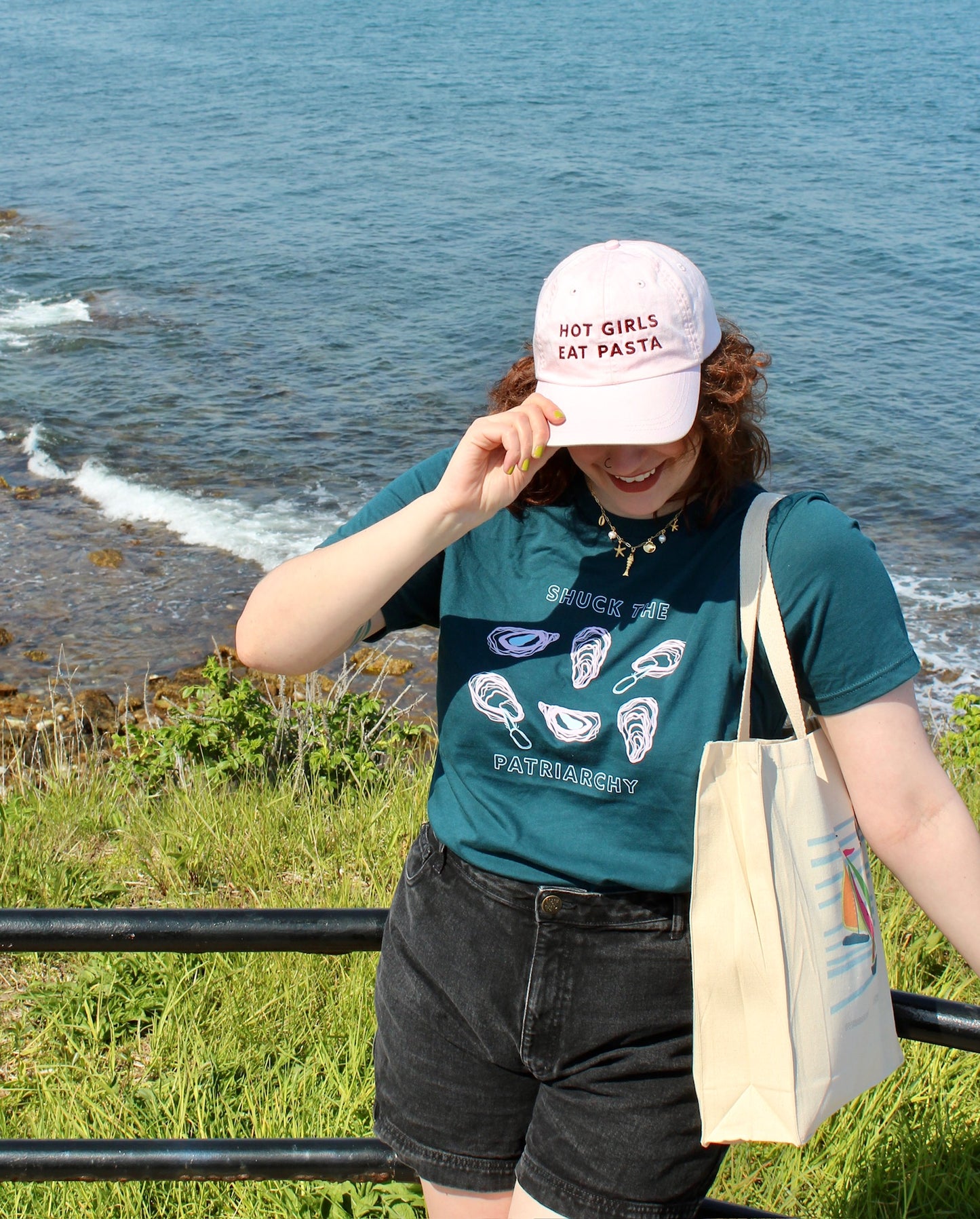Hot Girls Eat Pasta Baseball Hat