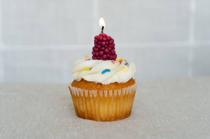 Berry Pink Blackberry Birthday Candles