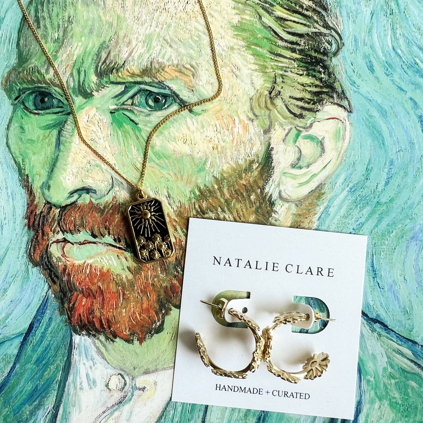 Van Gogh Sunflower Necklace