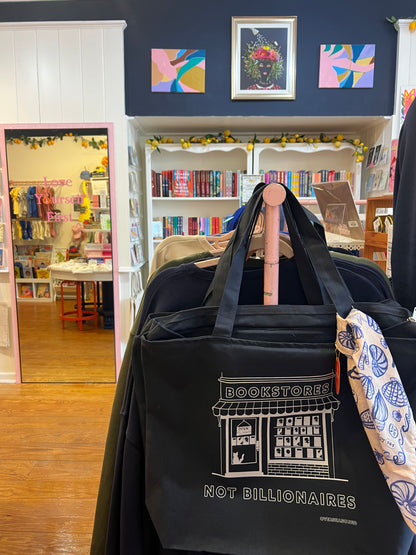 Bookstores Not Billionaires Zipper Tote Bag