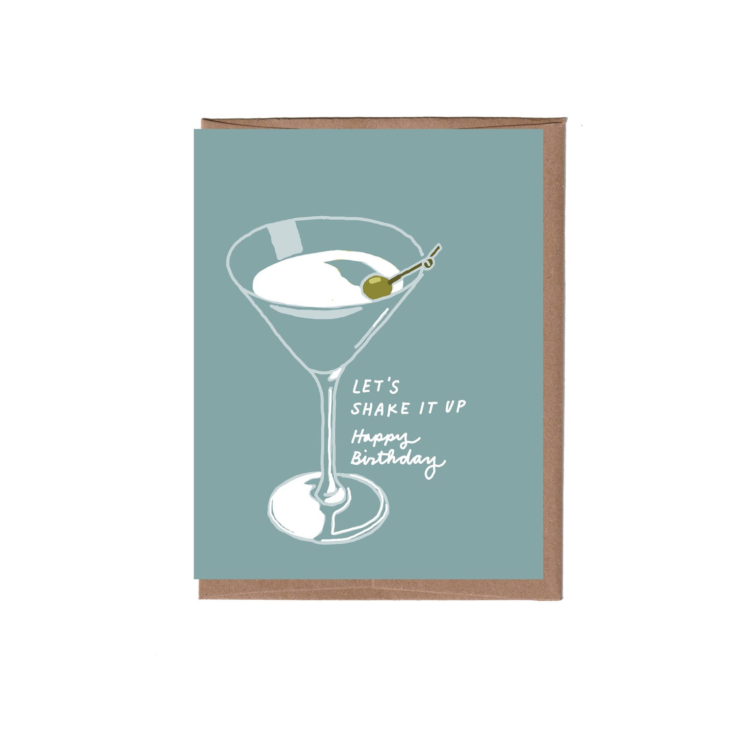 Martini Birthday Greeting Card