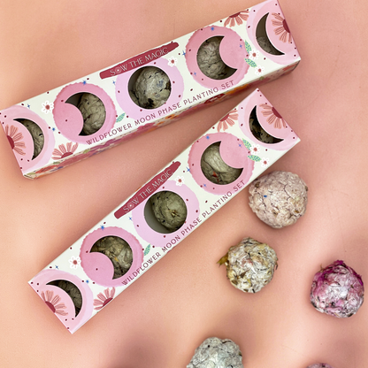 Moon Phase Wildflower Seed Planting Set - Sow the Magic