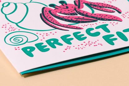 New Home Card—Perfect Fit Hermit Crab