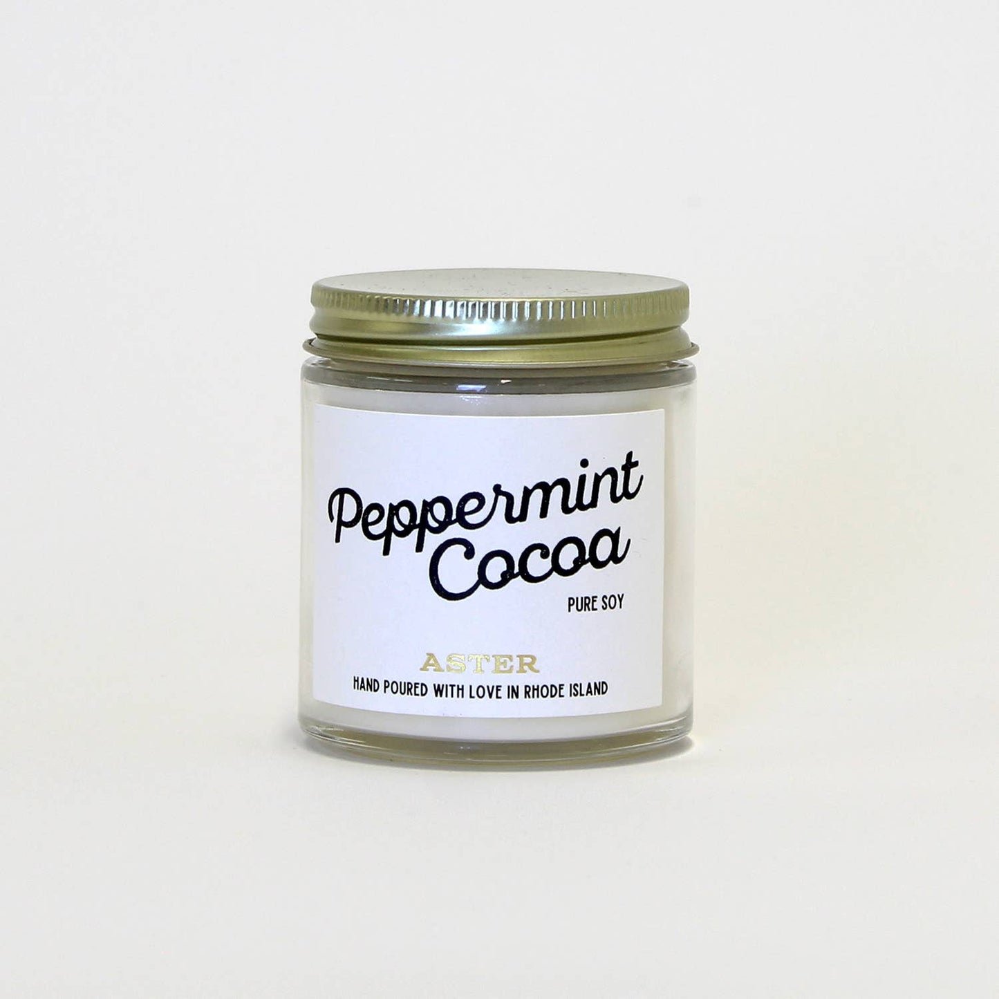 Aster Candle - Peppermint Cocoa Candle - 4oz
