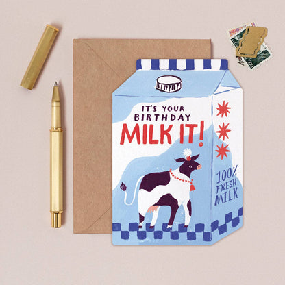 Milk It Birthday Card | Sister Paper Co.