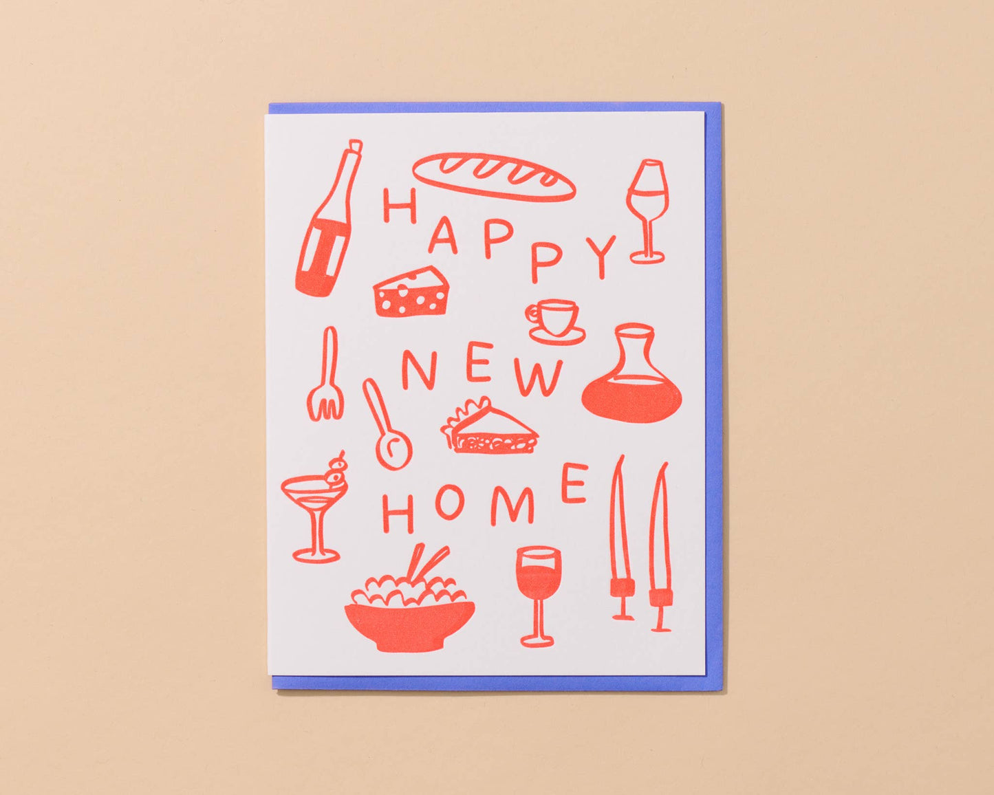 And Here We Are - Happy New Home Letterpress Card