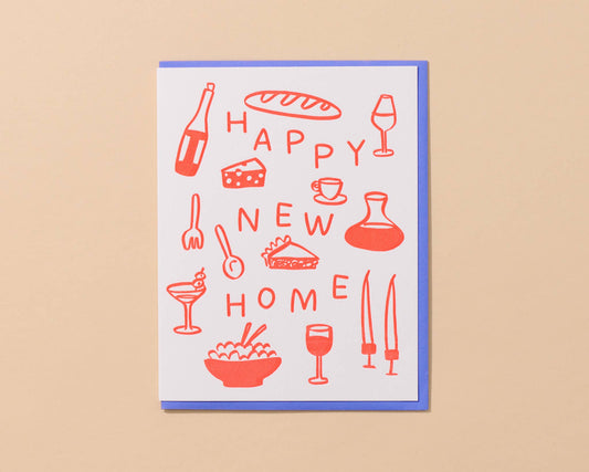 And Here We Are - Happy New Home Letterpress Card
