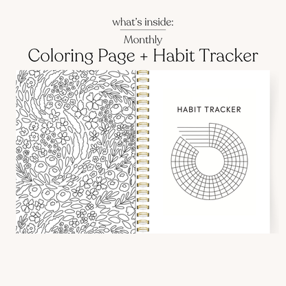 Coastal Patchwork Undated Planner: 8.5x11- Elyse Breanne Design