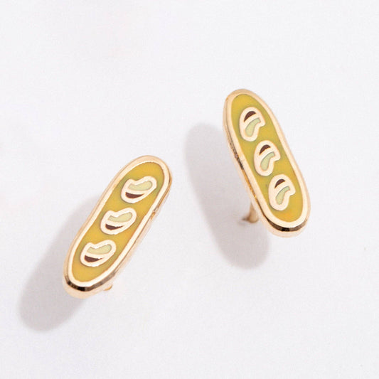 Larissa Loden - Baguette Enamel Stud Earrings