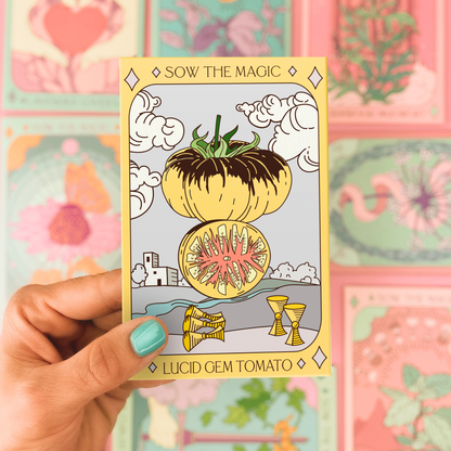 Lucid Gem Tomato Tarot Garden + Gift Seed Packet - Sow the Magic
