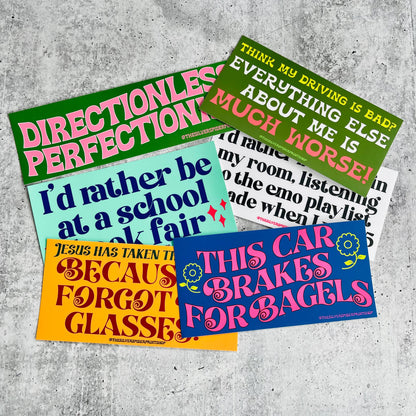 I’d rather be at a school book fair Bumper Sticker