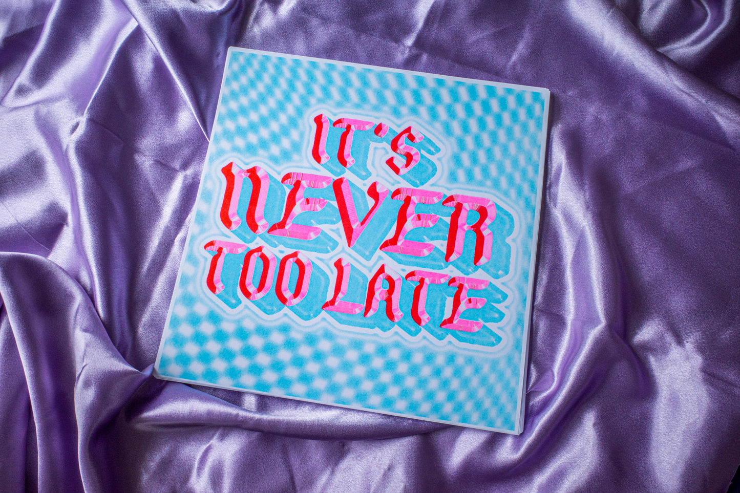 Alex Luciano - It's Never Too Late 11x11" riso print