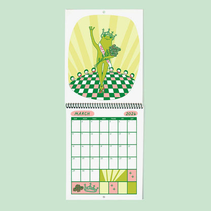 Froggy of the Month 2026 Calendar