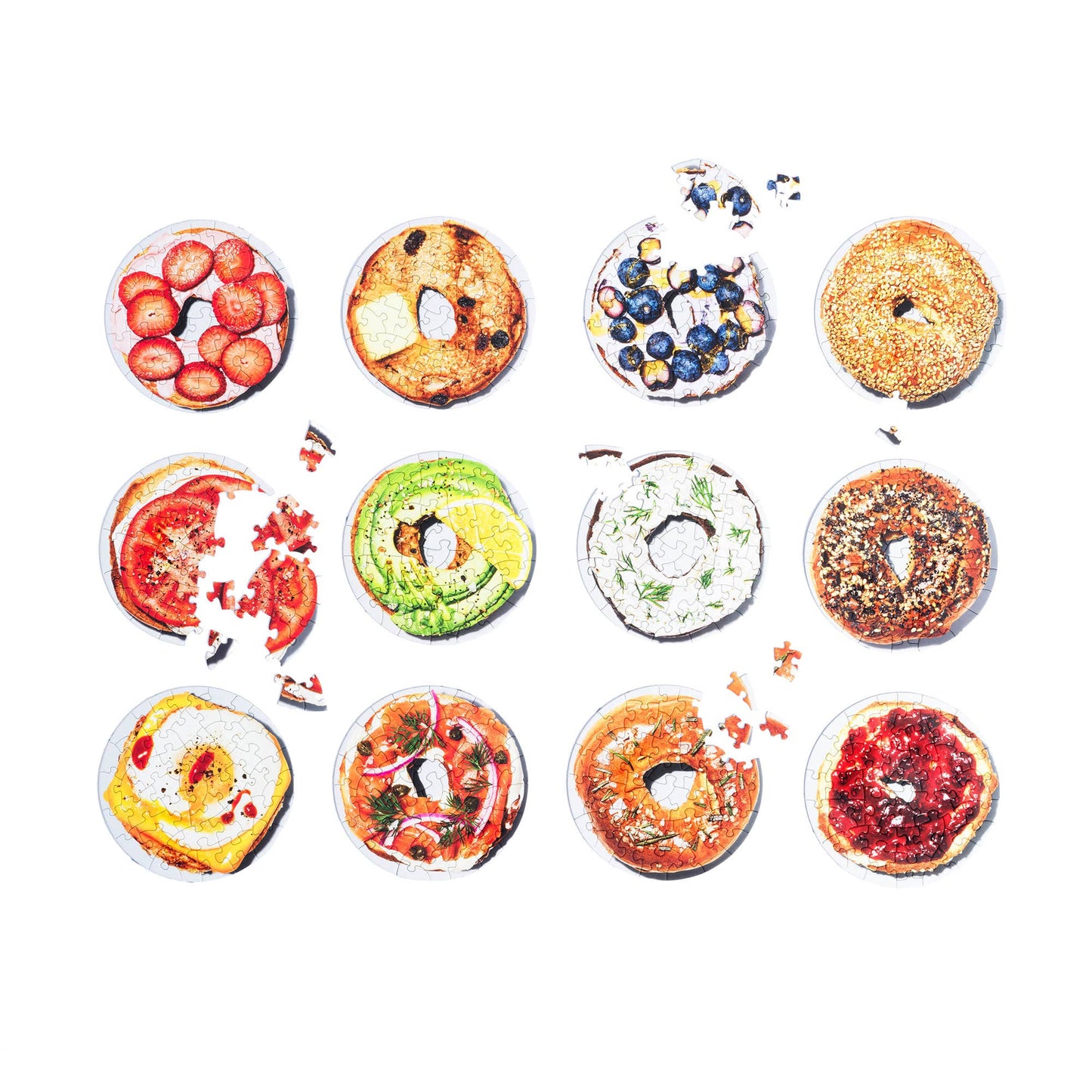 Piecework Puzzles - Box of Bagels - Mini Puzzles