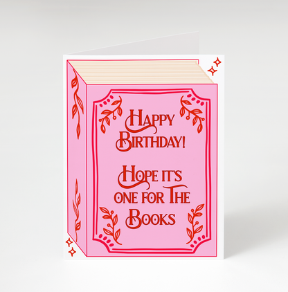 One For The Books Birthday Card- Bon Femmes