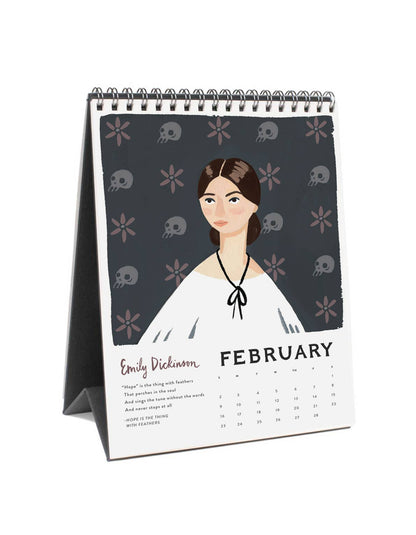 Idlewild Co. - Ladies of Literature 2025 Desk Calendar
