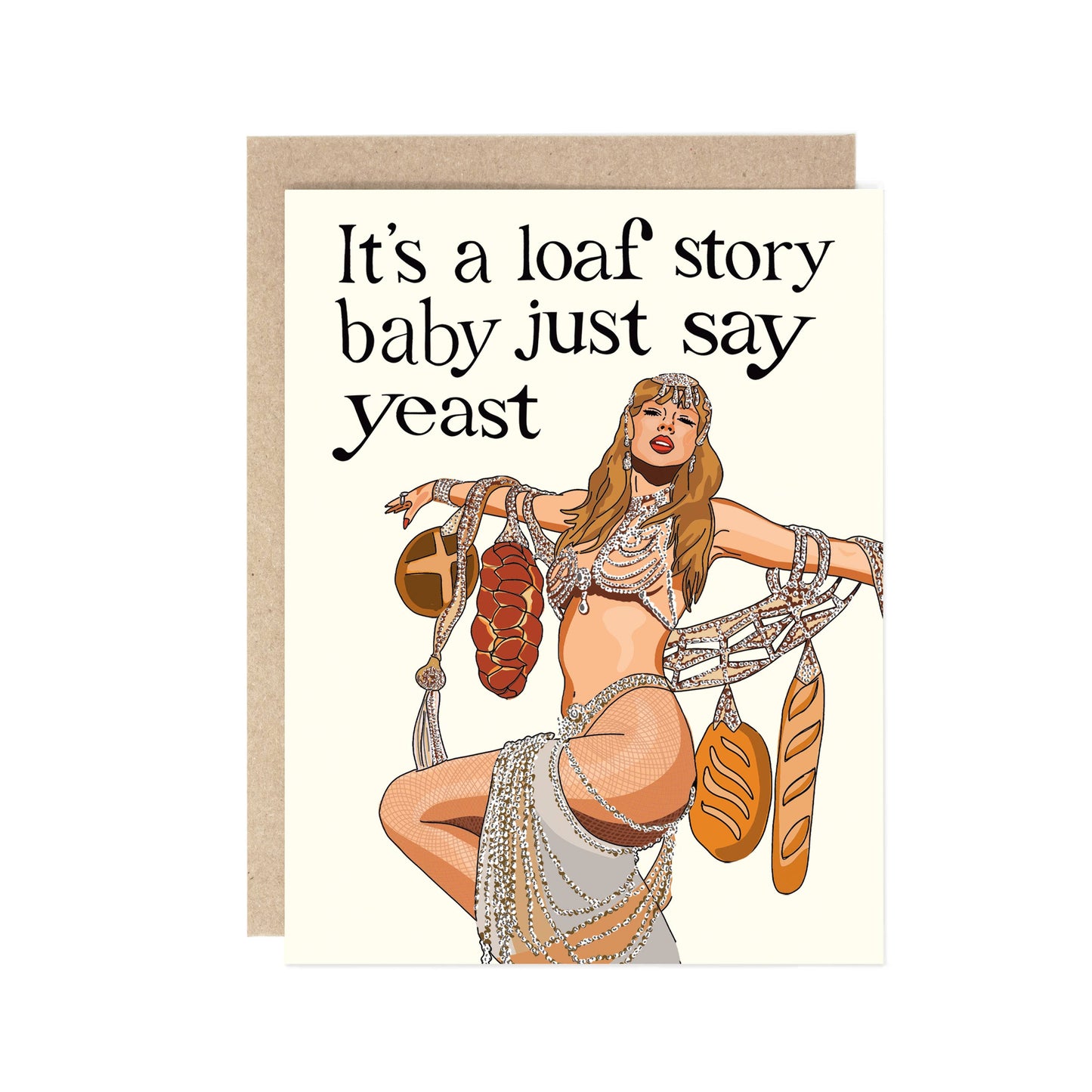 Taylor Swift Bread Pun love card