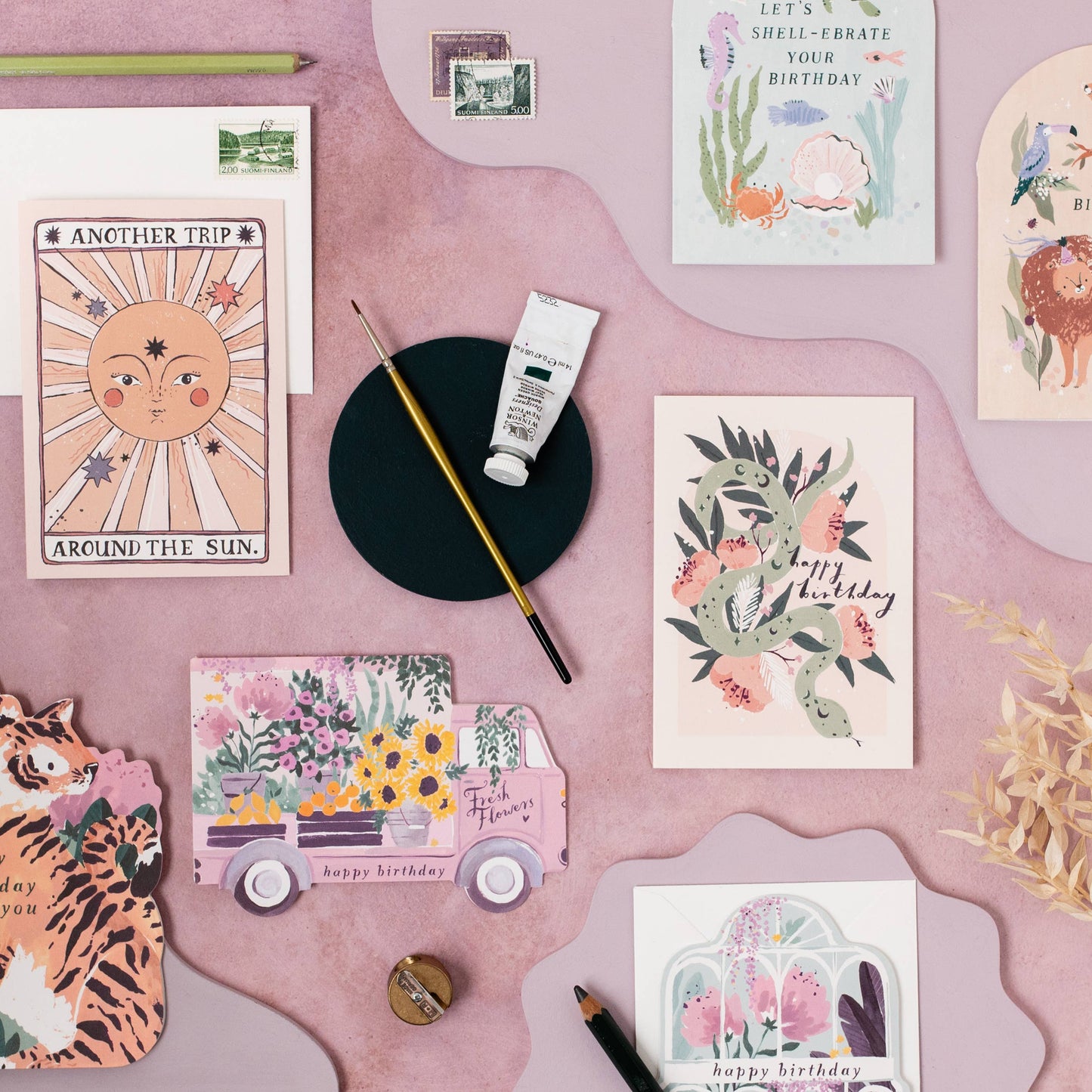Flower Truck Birthday Card | Sister Paper Co.