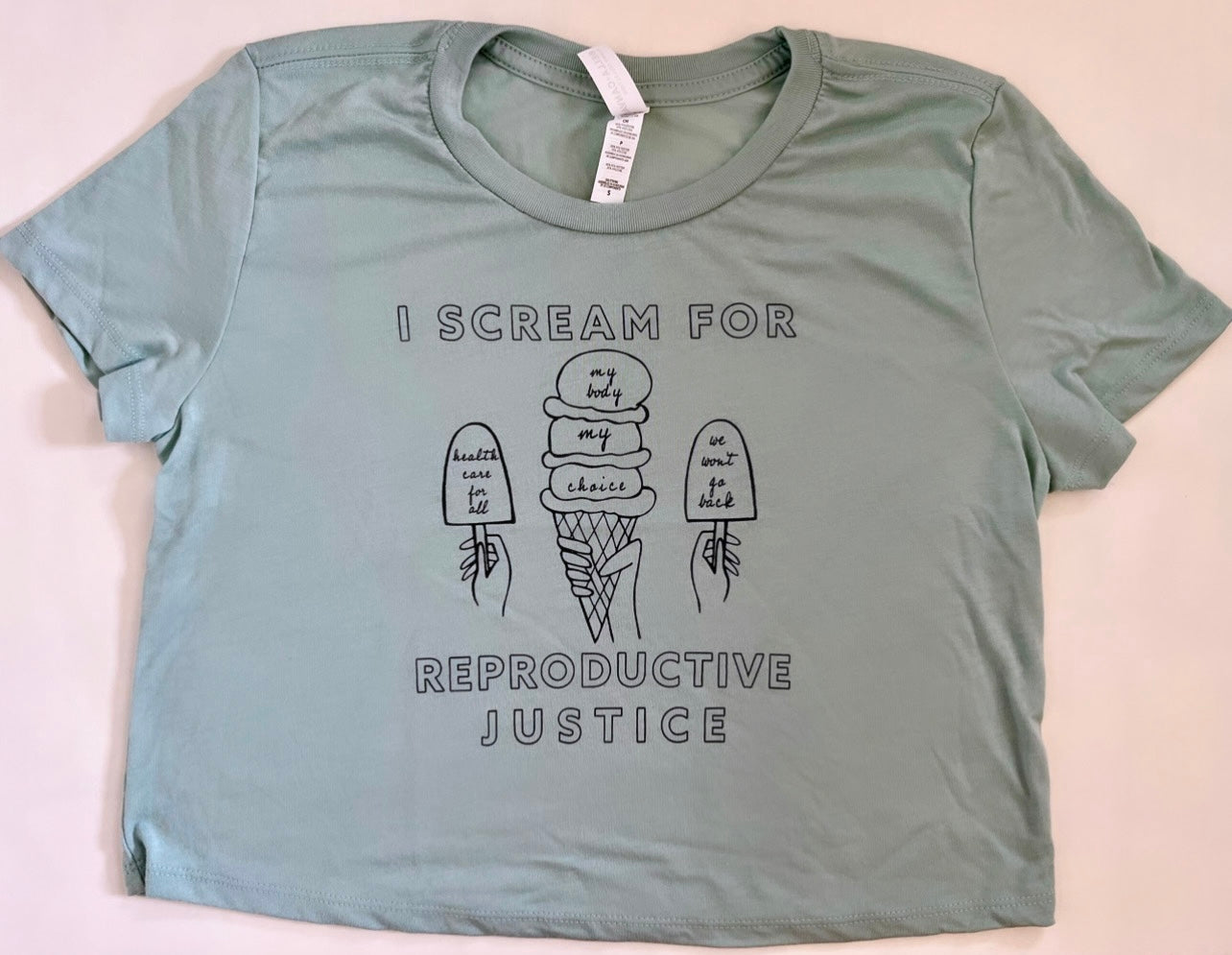 Ice Cream for Reproductive Justice Crop Top (Women's)