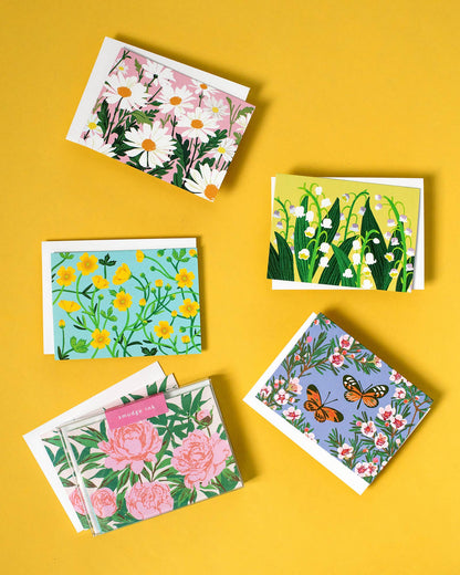 Assorted Springtime Florals Note Card Set