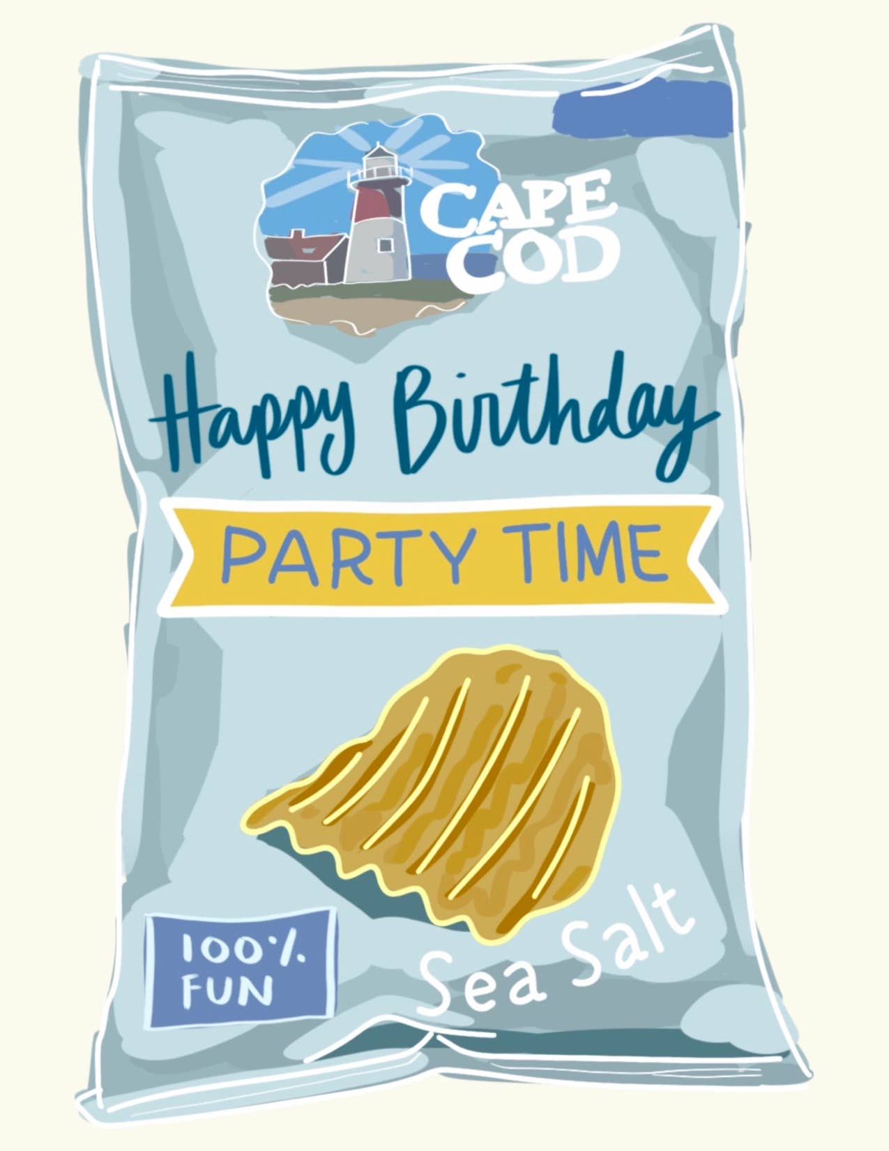 Cape Cod New England Birthday Card