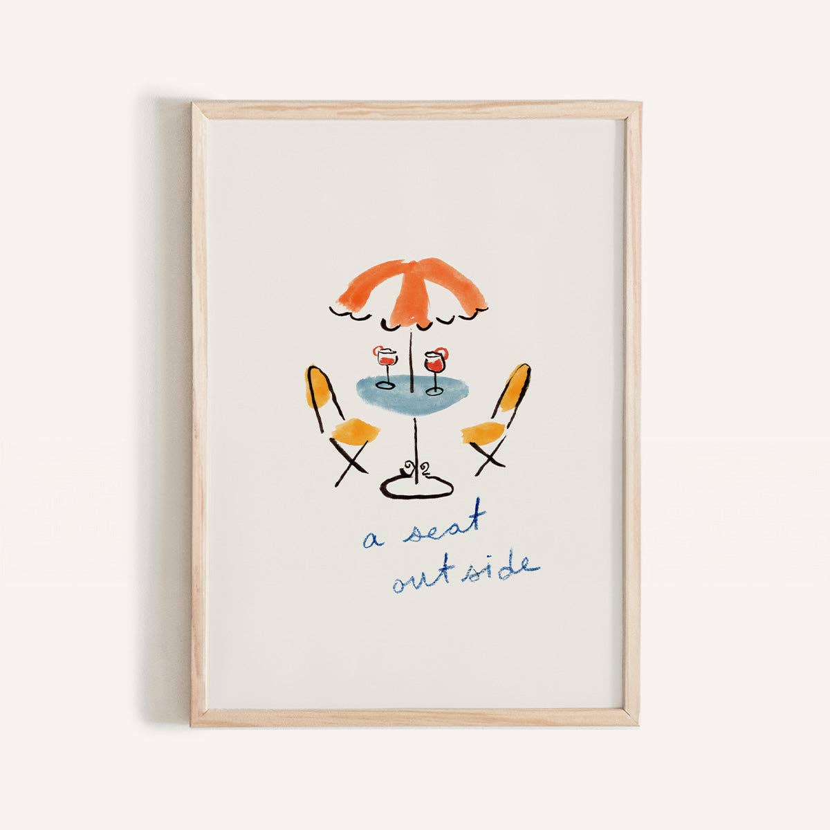 A Seat Outside- Phthalo Ruth Print