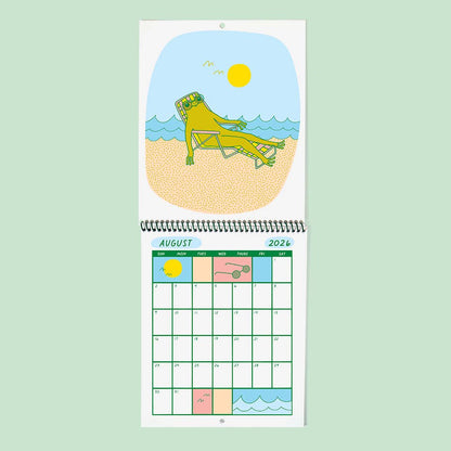 Froggy of the Month 2026 Calendar