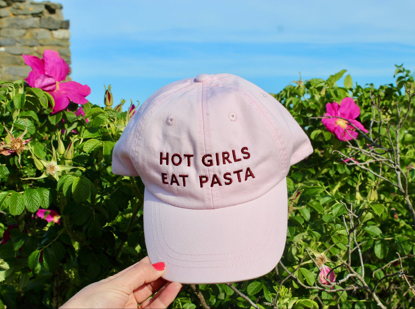 Hot Girls Eat Pasta Baseball Hat