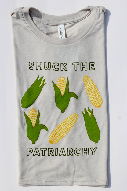 Shuck the Patriarchy Corn Women's Crop Tee