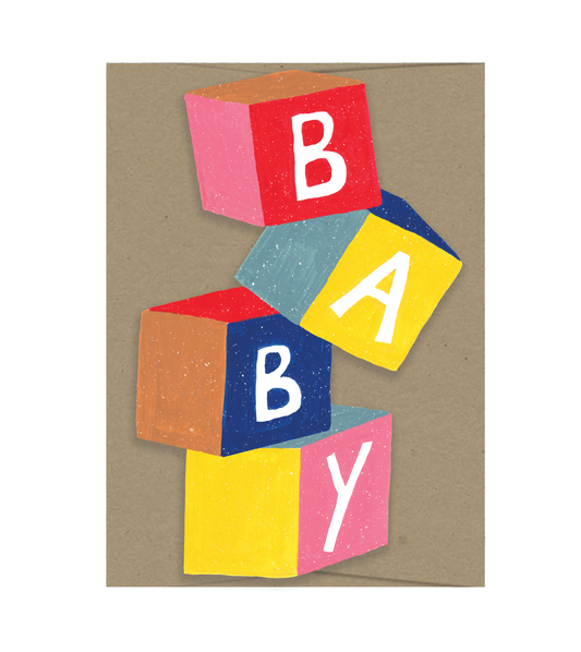 Baby Cubes - Die Cut Card